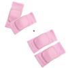 ADLIKES Knee and Elbow Pads Protective Gear Set (4pc) for Cycling Running Volleyball Crashproof Antislip for Toddler Kids Youth Baby Pink S view 1