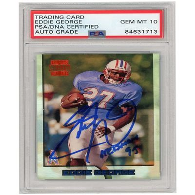 Eddie George 1996 Topps Stadium Club Autograph RC Card Heisman 95" #340 PSA/DNA 10