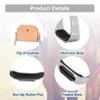 KUIDAMOS Western Stirrups, Non Slip Aluminum English Saddle Stirrups Aluminum Pads Overshoe Relief Ankle Stress Fatigue, Western Saddle Stirrups for Equestrian Saddles Accessories view 3
