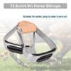 KUIDAMOS Western Stirrups, Non Slip Aluminum English Saddle Stirrups Aluminum Pads Overshoe Relief Ankle Stress Fatigue, Western Saddle Stirrups for Equestrian Saddles Accessories view 4