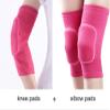 ADLIKES Knee and Elbow Pads Protective Gear Set (4pc) for Cycling Running Volleyball Crashproof Antislip for Toddler Kids Youth Fuchsia S view 3