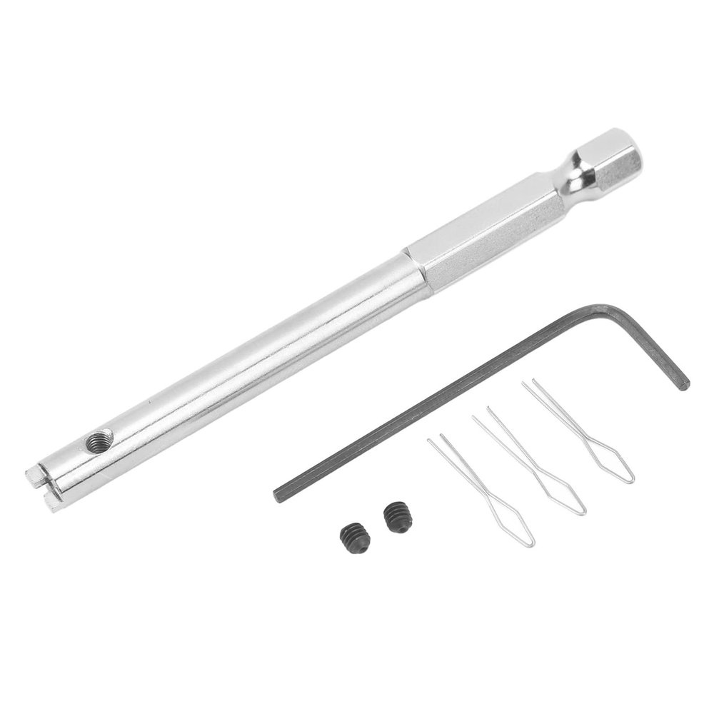 Alomejor Spoke Nipple Insertion Tool, Spoke Nipple Insertion Driver Tool for Spoke Lacing and Wheel Building