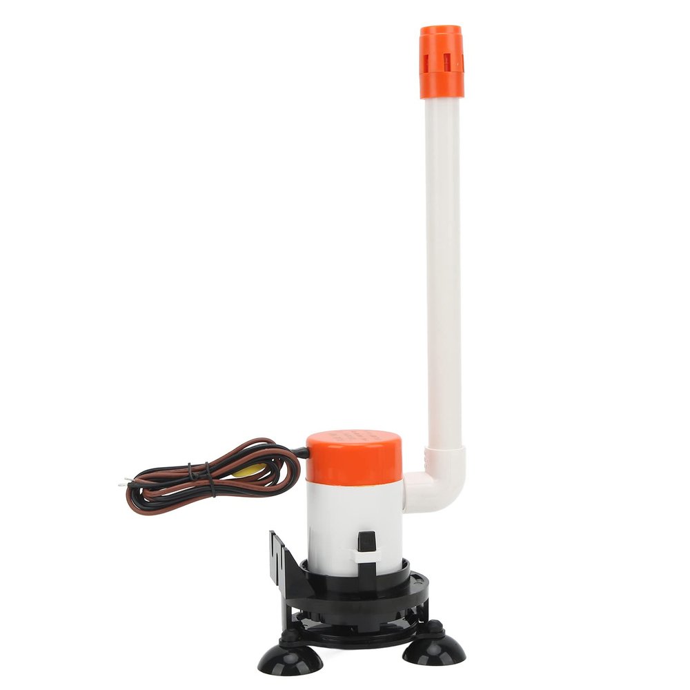 12v 350GPH Pump,Live Bait Aerator Pump Submersible Cartridge Boat Bilge Pump for Marine Boat