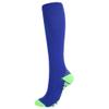 Drincoshow Sports Compression Stockings Multicolor Gradient Men and Women Sport Socks Athletic Socks (S/M,Sapphire Blue heel Green) view 1