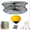 KUFA Sports Foldable Prawn Trap (Stretched Mesh Size:1-1/8") with 400' Rope, Yellow Float, Bait Bag & Harness Combo (PRN58+PNL30Y+HA2) view 1