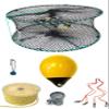 KUFA Sports Foldable Prawn Trap (Stretched Mesh Size:1-1/8") with 400' Rope, Yellow Float, Bait Bag & Harness Combo (PRN58+PNP38Y+HA2) view 1