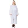 Unisex Matte Choir Robes for Church & Graduation - White Pulpit & Judge Robes view 1
