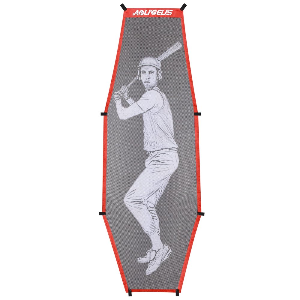 AOLIGEIJS Baseball Softball Batter Dummy,Pitching Target,with Adjustable Strike Zone Attachment,Pitching Aid for Improved Accuracy (Batter Dummy)