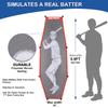AOLIGEIJS Baseball Softball Batter Dummy,Pitching Target,with Adjustable Strike Zone Attachment,Pitching Aid for Improved Accuracy (Batter Dummy) view 3