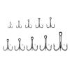 moisture Portable Circle Fish Hooks Set 50 Pcs Hook Strong Short Treble Fishing Hook Fishing Hook Set (Size : 3/0#) view 2