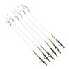 moisture Portable Circle Fish Hooks Set 6 PCS Fish Hook Link Kit Hair Rig with Safety Lead Clips Hook Size 2 4 6 8 Fishing Hook Set (Color : 6, Size : 6 PCS) view 1