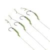 moisture Portable Circle Fish Hooks Set 6 PCS Fish Hook Link Kit Hair Rig with Safety Lead Clips Hook Size 2 4 6 8 Fishing Hook Set (Color : 6, Size : 6 PCS) view 4