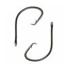 moisture Portable Circle Fish Hooks Set 200 Black Officed Sports Circles Forged Straw Hook Bait Squid Bulk Blue Fish Fish Hook Fishing Hook Set (Size : 1#) view 1