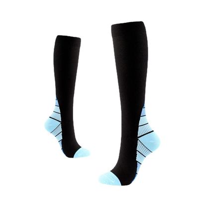 Drincoshow Sports Compression Socks Compression Stockings Men's and Women's Cycling Socks Athletic Socks (L/XL,Blue)