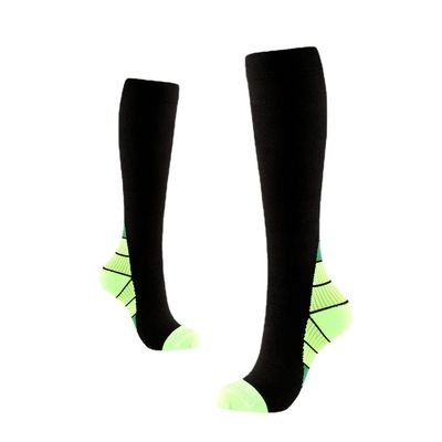 Drincoshow Sports Compression Socks Compression Stockings Men's and Women's Cycling Socks Athletic Socks (L/XL,Green)