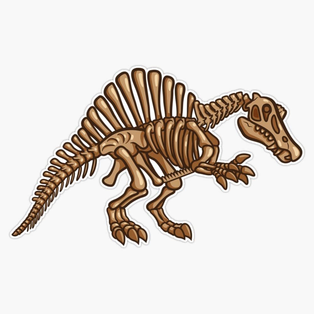 Extinct Lil' Spinosaurus Sticker Bumper Sticker Vinyl Decal 5"