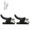 LIZHOUMIL 2 Pack Sea Fishing Casting Trigger, Casting Cannon Clip, Bionic Finger, Thumb Button, Fixed Spool Casting Aid for Sea Shore Beach Fishing Black view 1