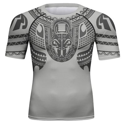 Red Plume Mens 3D Digital Printing Short Sleeve T-Shirt Outdoor Running Yoga Fitness Tight Shirt for Men(AA,XXL)