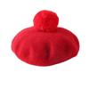 Children Pompoms Beret Hat Octagonal Cap Girls Winter Wool Painter Hats for 1-3 Ys Kids view 1