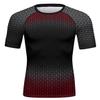 Red Plume Mens 3D Digital Printing Short Sleeve T-Shirt Outdoor Running Yoga Fitness Tight Shirt for Men(EE,XXL) view 1