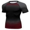 Red Plume Mens 3D Digital Printing Short Sleeve T-Shirt Outdoor Running Yoga Fitness Tight Shirt for Men(EE,XXL) view 2