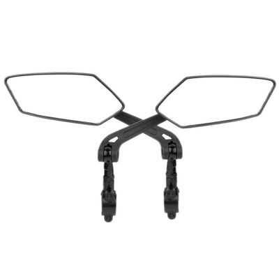 Bicycle Mirror Rod end Bicycle Mirror 2pcs Bicycle Bicycle Rear View Mirror Universal 360 Degree Swivel Bicycle Handlebar Wide Angle Rear View Mirror Bicycle Black