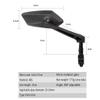 Bicycle Mirror Rod end Bicycle Mirror 2pcs Bicycle Bicycle Rear View Mirror Universal 360 Degree Swivel Bicycle Handlebar Wide Angle Rear View Mirror Bicycle Black view 2