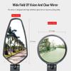 Bike Mirror, Large Surface Handlebar Bike Mirror, Hd Automotive Grade Glass Bicycle Mirror, Safe Blast-Resistance Cycling Mirror, Rear View Mirror Hd Adjustable view 3
