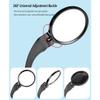 Bike Mirror, Large Surface Handlebar Bike Mirror, Hd Automotive Grade Glass Bicycle Mirror, Safe Blast-Resistance Cycling Mirror, Rear View Mirror Hd Adjustable view 4
