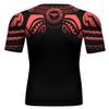 Red Plume Mens 3D Digital Printing Short Sleeve T-Shirt Outdoor Running Yoga Fitness Tight Shirt for Men(BB,L) view 3