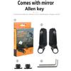 Bicycle Hd Mirror 2 Pack Simple Small Hd Mirror Compatible Bike with All Models Adjustable 360 Degree Rotation Safe Driving view 3
