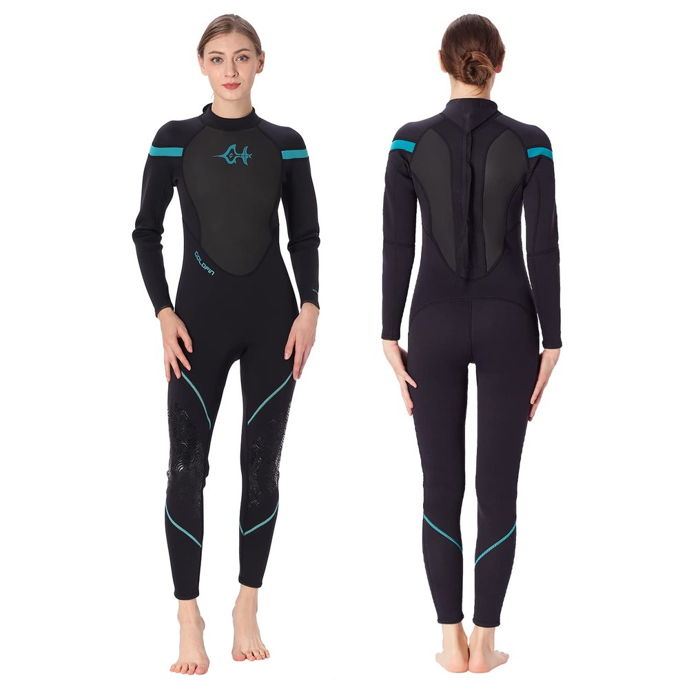 GoldFin Wetsuit for Women, Womens 3mm Wetsuits Fullbody Back Zipper
