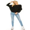 ANNVA U.S.A. Sweaters for Women Chenille Long Sleeve Pullover Soft Sweater,Womens Sweaters Fall 2022(Black,L) view 4