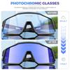 KAPVOE Photochromic Cycling Glasses MTB Clear Mountain Bike Transition Bicycle Sunglasses for Men Women - K9022 view 3