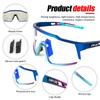 KAPVOE Photochromic Cycling Glasses MTB Clear Mountain Bike Transition Bicycle Sunglasses for Men Women - K9022 view 4