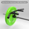 AHDFY T Bar Row landmine Attachment Solid Steel, Multi Grip Landmine Handle Attachments fits 2" Olympic Barbell, Strength Training Home Gym Accessories Perfect for Weight Lifting, Bodybuilding,Black view 2
