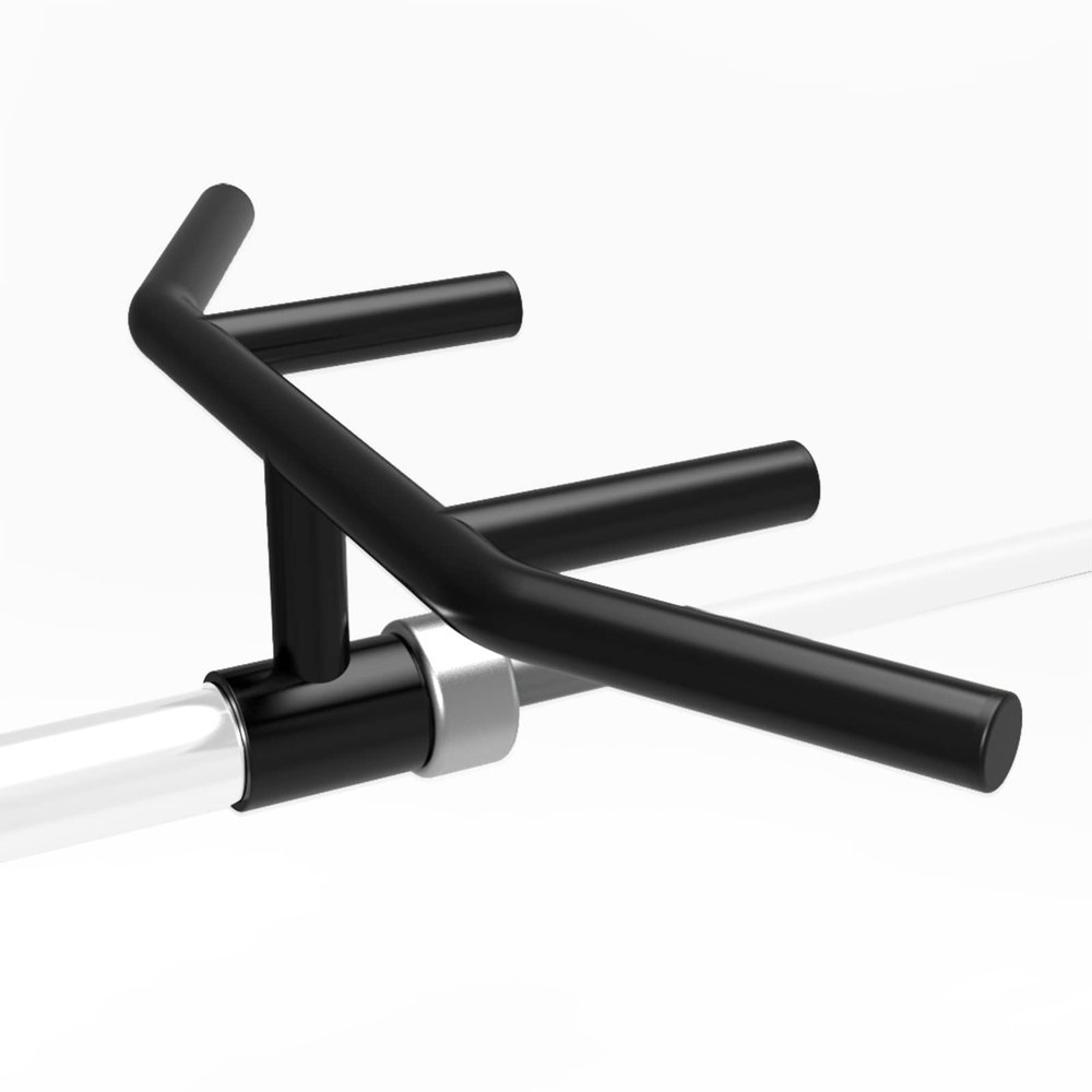 AHDFY T Bar Row landmine Attachment Multi Grip, Landmine Handle Attachments Solid Steel fits 2" Olympic Barbell, Strength Training Home Gym Accessories for Weight Lifting, Max Capacity 440 lb,Black