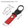 MECCANIXITY Bottle Hanging Buckle Clip Water Bottle Carrier with D Ring Hook for Backpack Belt Outdoor Camping, Hiking, Red,Silver 6 Set view 2