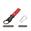 MECCANIXITY Bottle Hanging Buckle Clip Water Bottle Carrier with D Ring Hook for Backpack Belt Outdoor Camping, Hiking, Red,Silver 6 Set view 3