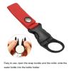 MECCANIXITY Bottle Hanging Buckle Clip Water Bottle Carrier with D Ring Hook for Backpack Belt Outdoor Camping, Hiking, Red,Silver 6 Set view 4