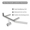 AHDFY T Bar Row landmine Attachment Solid Steel, Multi Grip Landmine Handle Attachments fits 2" Olympic Barbell, Strength Training Home Gym Accessories Perfect for Weight Lifting, Bodybuilding,Silver view 3