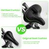 Oversized Bike Seat for Peloton Bike & Bike+, Comfort Seat Cushion Compatible with Peloton, Road or Exercise Bikes, Bicycle Wide Saddle Replacement for Men & Women, Accessories for Peloton view 4