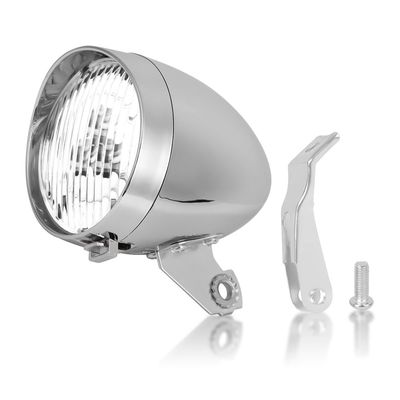 Bicycle Vintage Light, 3 LED Retro Bike Front Light Lamp Bike LED Headlight Front Head Night Riding Lamp with Mounting Bracket