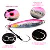 BLUEWING Fishing Lures Saltwater Slow Pitch Vertical Jigs Fish Sinking Jigging Bait with Stainless Steel Hook 200g Pink view 3