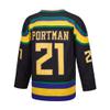 D-5 Men Mighty Ducks Jersey #33 Goldberg #66 Bombay #96 Conway #99 Banks Jersey,Movie Ice Hockey Jersey for Men S-XXXL (#21-Black, XX-Large) view 3