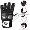 WFX Punch Bag Boxing Gloves Karate Mitts MMA Body Combat Taekwondo Training Martial Art Fighting Grappling Muay Thai TKD MMA Synthetic (Black, M) view 3