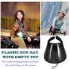 ABOOFAN Uv Sunproof Visor Hat for Women Summer Outdoor Sports Clear Plastic Brimmed Sun Hat Uv Protection for Hiking Golf Tennis view 3