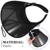 ABOOFAN Uv Sunproof Visor Hat for Women Summer Outdoor Sports Clear Plastic Brimmed Sun Hat Uv Protection for Hiking Golf Tennis view 4