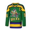 D-5 Youth Mighty Ducks Jersey #96 Conway #99 Banks Jersey,Movie Ice Hockey Jersey for Kids (96-Green,X-Large) view 2