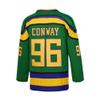D-5 Youth Mighty Ducks Jersey #96 Conway #99 Banks Jersey,Movie Ice Hockey Jersey for Kids (96-Green,X-Large) view 3